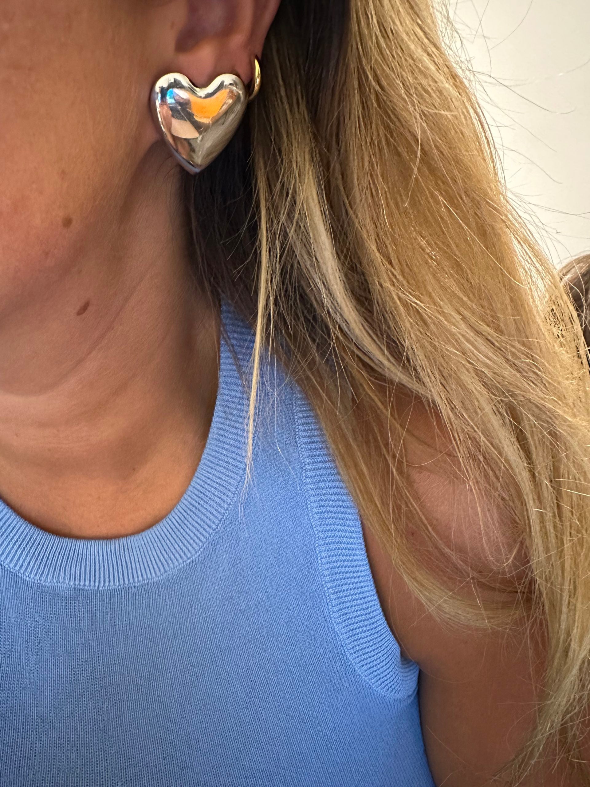Boucles d'oreilles LOVE ARGENT