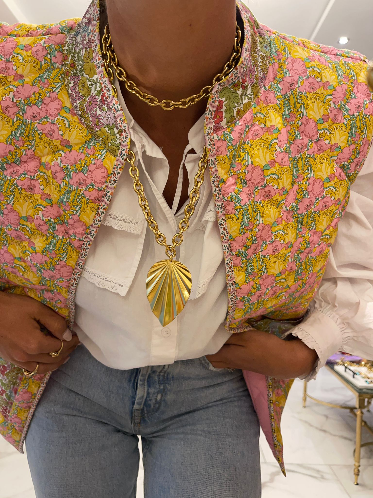 Collier FEUILLE OR
