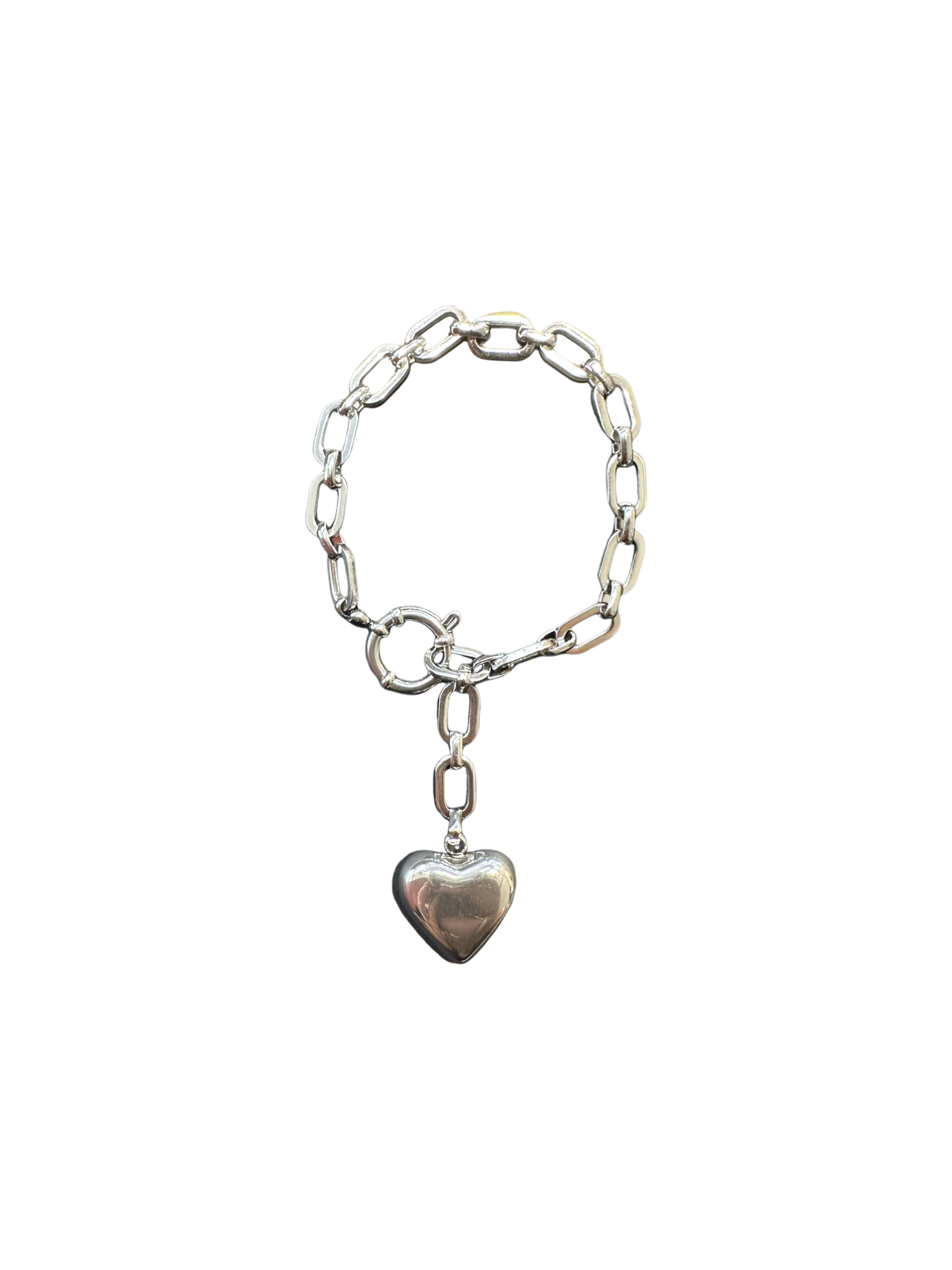 Bracelet COEUR MAILLE ARGENT