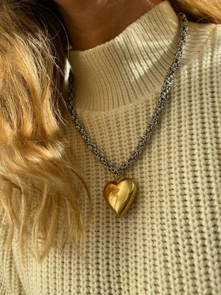 Collier COEUR BI