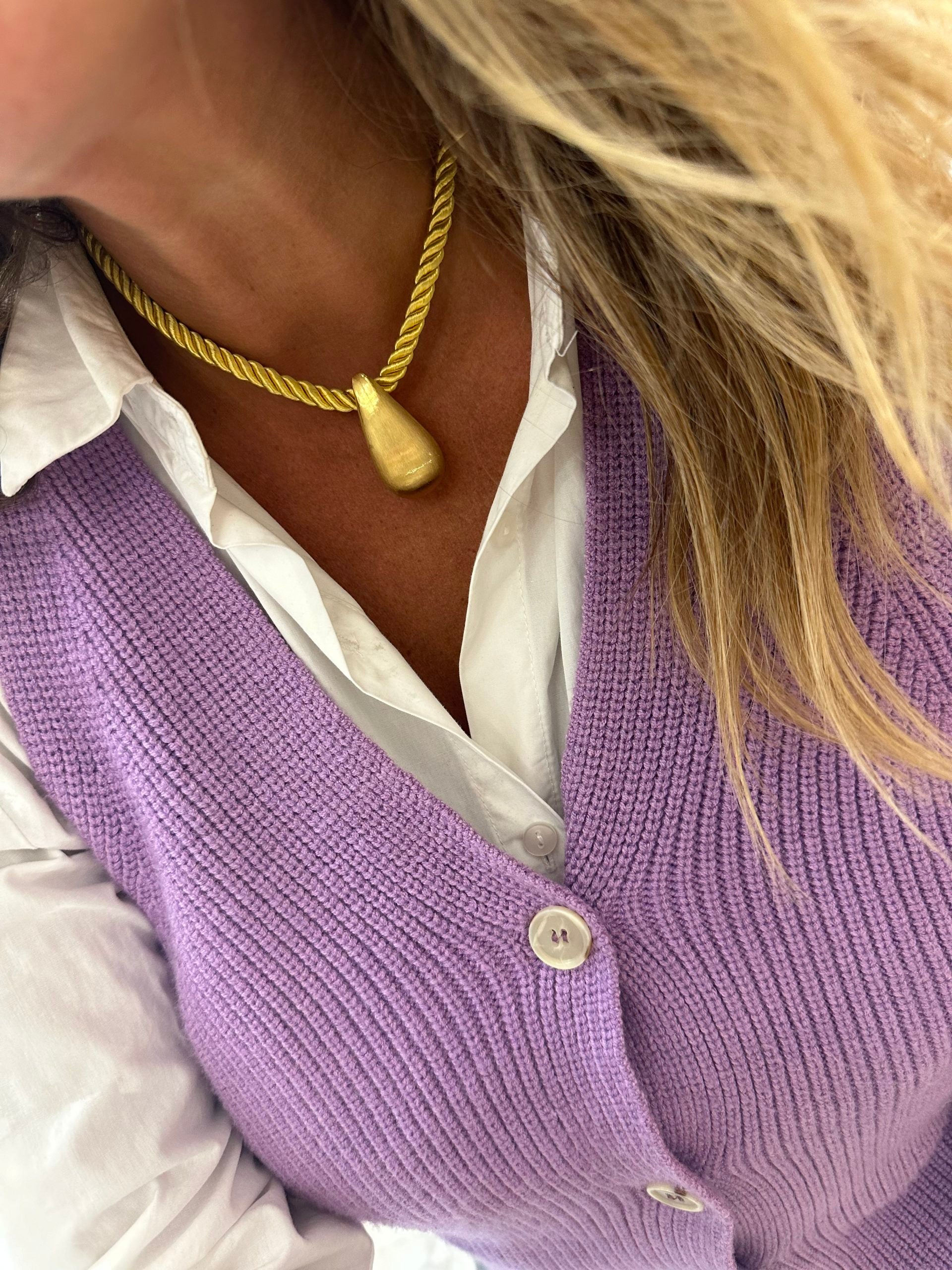 Collier Cordon Moutarde