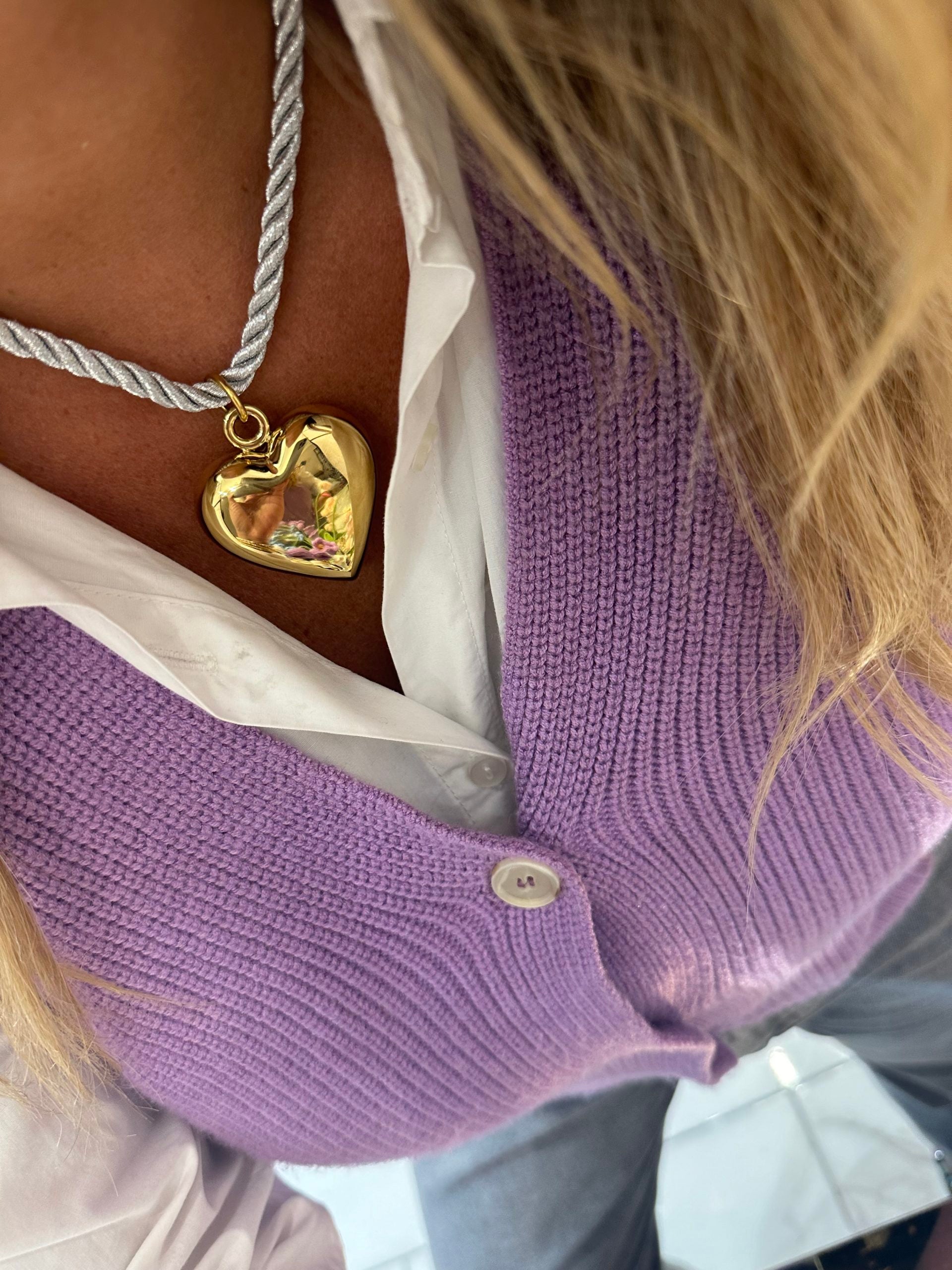 Collier Cordon Argent