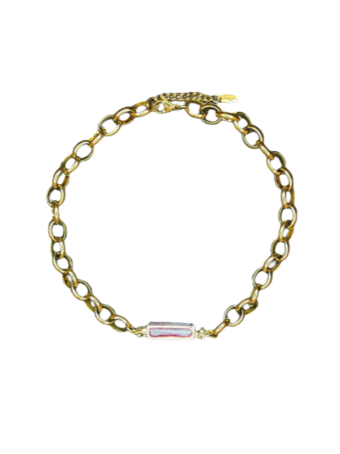 Collier LAYA BURGUNDY