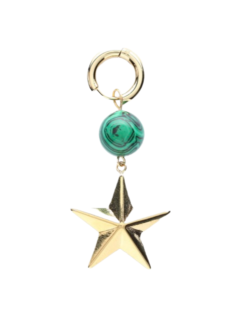 Boucles d'oreilles STAR MALACHITE