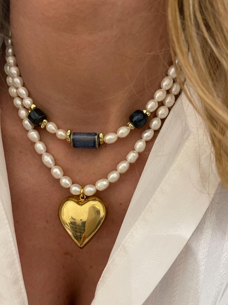 Collier COEUR PEARLS
